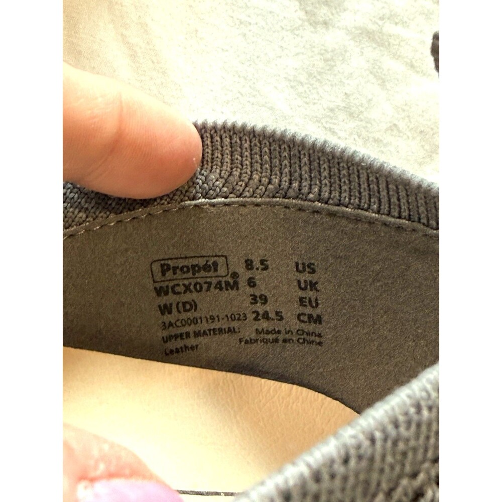 Propet Yen Womens Knit Shoe Size 8.5 Gray Casual Comfort Slip On Flat NWOB - Picture 5 of 7
